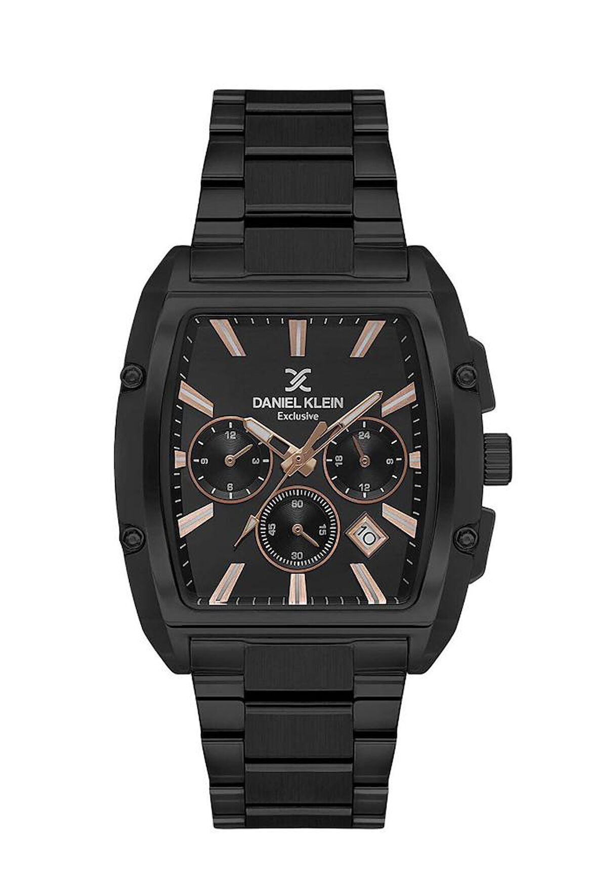 Daniel Klein DK.1.13801-5 Exclusive Tüm Fonksiyonları Aktif Suya Dayanıklı Çelik Kaplama Siyah Erkek Kol Saati