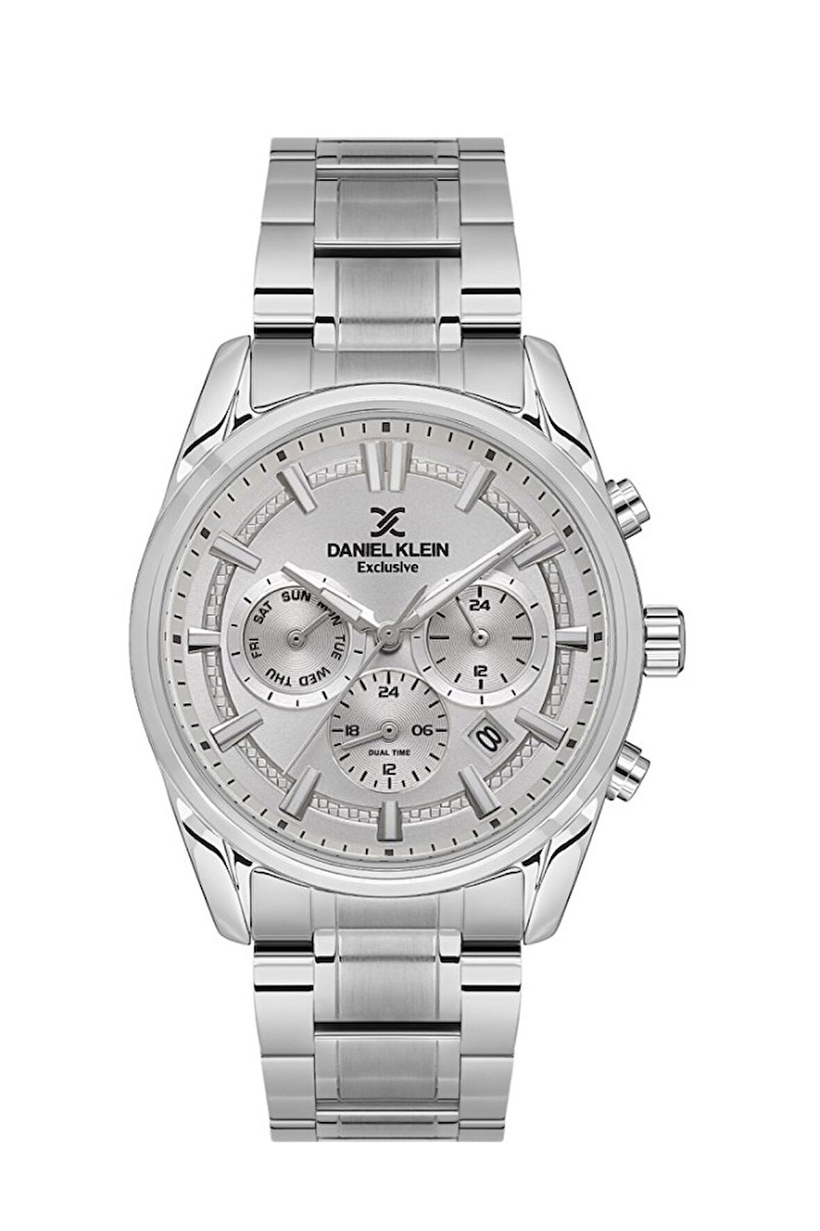 Daniel Klein DKE.1.10716-1 Çelik Kasa Çelik Kordon 3 Atm Suya Dayanıklı Metalik Renk Erkek Kol Saati