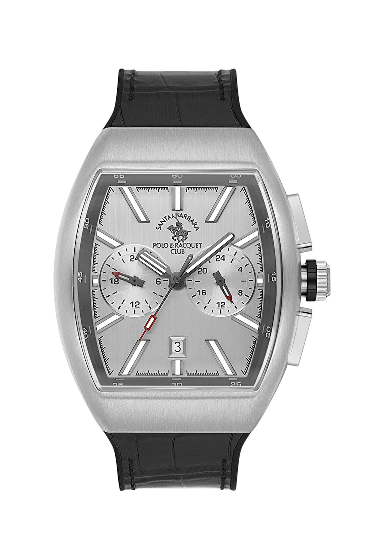 Santa Barbara Polo & Racquet Club Erkek Kol Saati ESSB.B.10607-1, Silikon Kordon, 43,5 mm Kasa Çapı