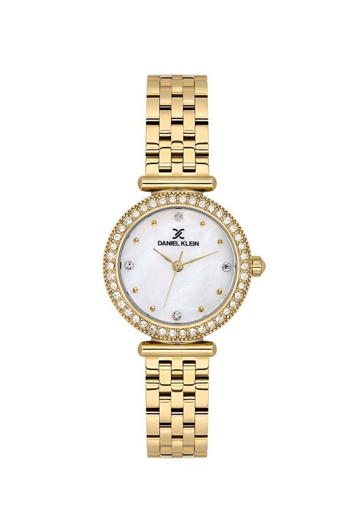 DANIEL KLEIN DK102-DK.1.13948-2 ALTIN KAPLAMA TAŞLI KADIN KOL SAATİ