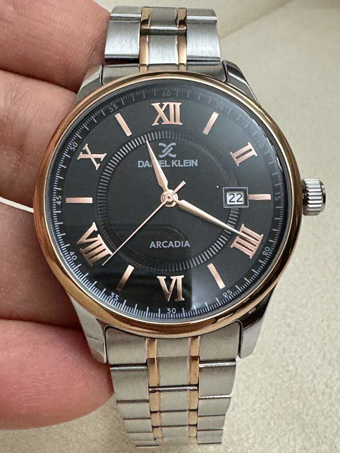 DANIEL KLEIN KLASİK ÇELİK KORDONLU ROSE GÜMÜŞ DK.1.14050-7 ERKEK KOL SAATİ