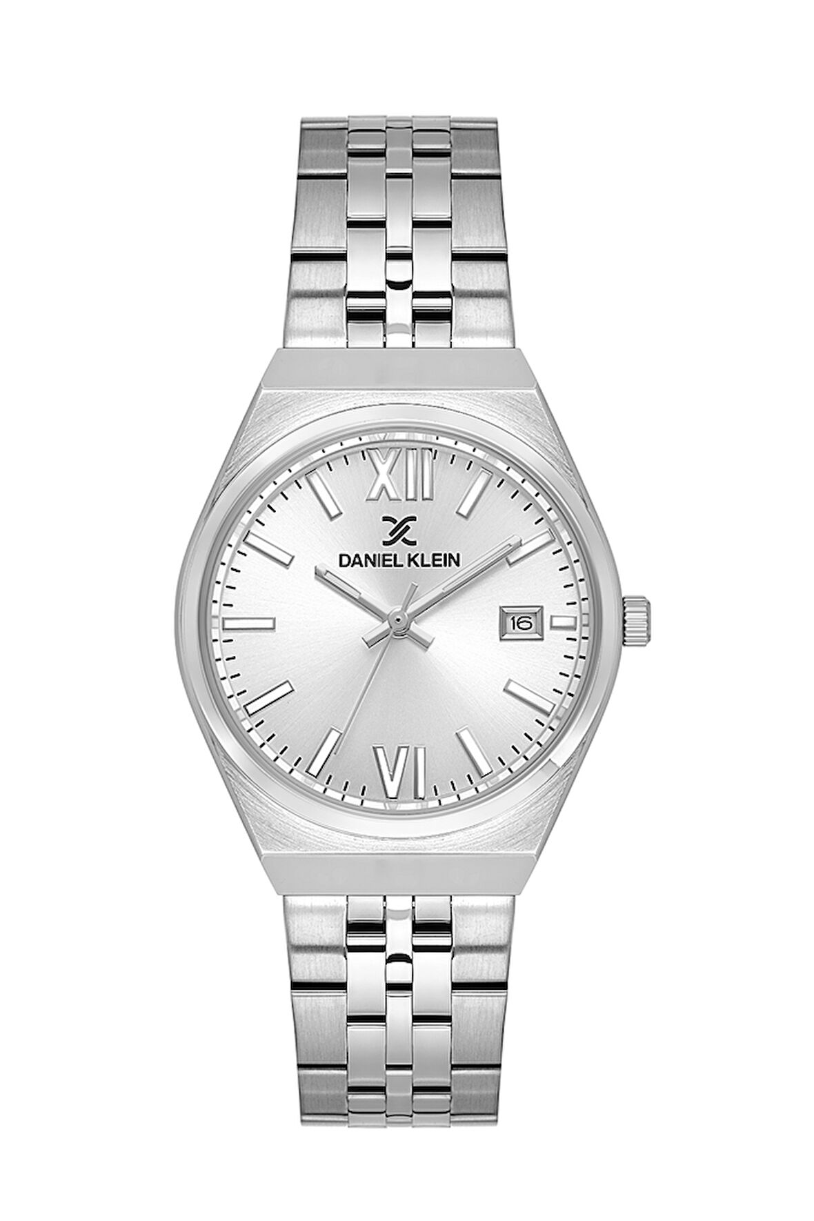 Daniel Klein DKE.1.10785-1 Gri Kadran Çelik Kasa Gümüş Rengi Kordon 3 Atm Pilli Kadın Kol Saati