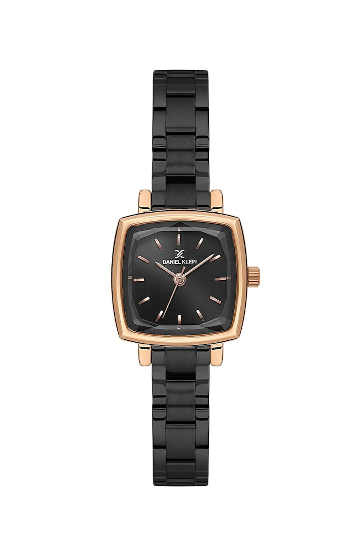 DANIEL KLEIN DK102-DKE.1.10852-6 SİYAH İYON KAPLAMA KARE KADIN KOL SAATİ