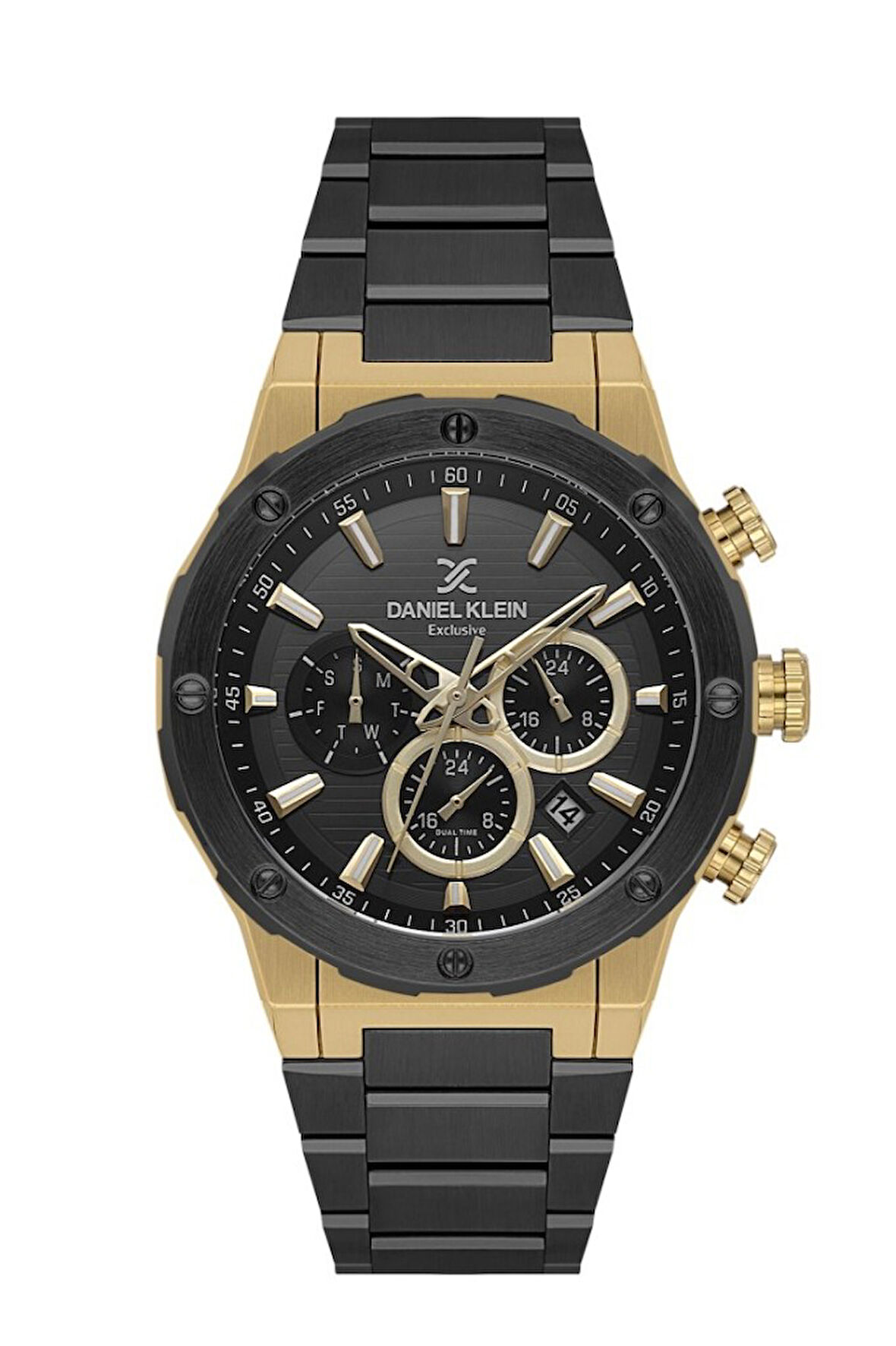 Daniel Klein DKE.1.10864-5 Çelik Kasa Çelik Kordon 3 Atm Suya Dayanıklı Siyah Renk Erkek Kol Saati