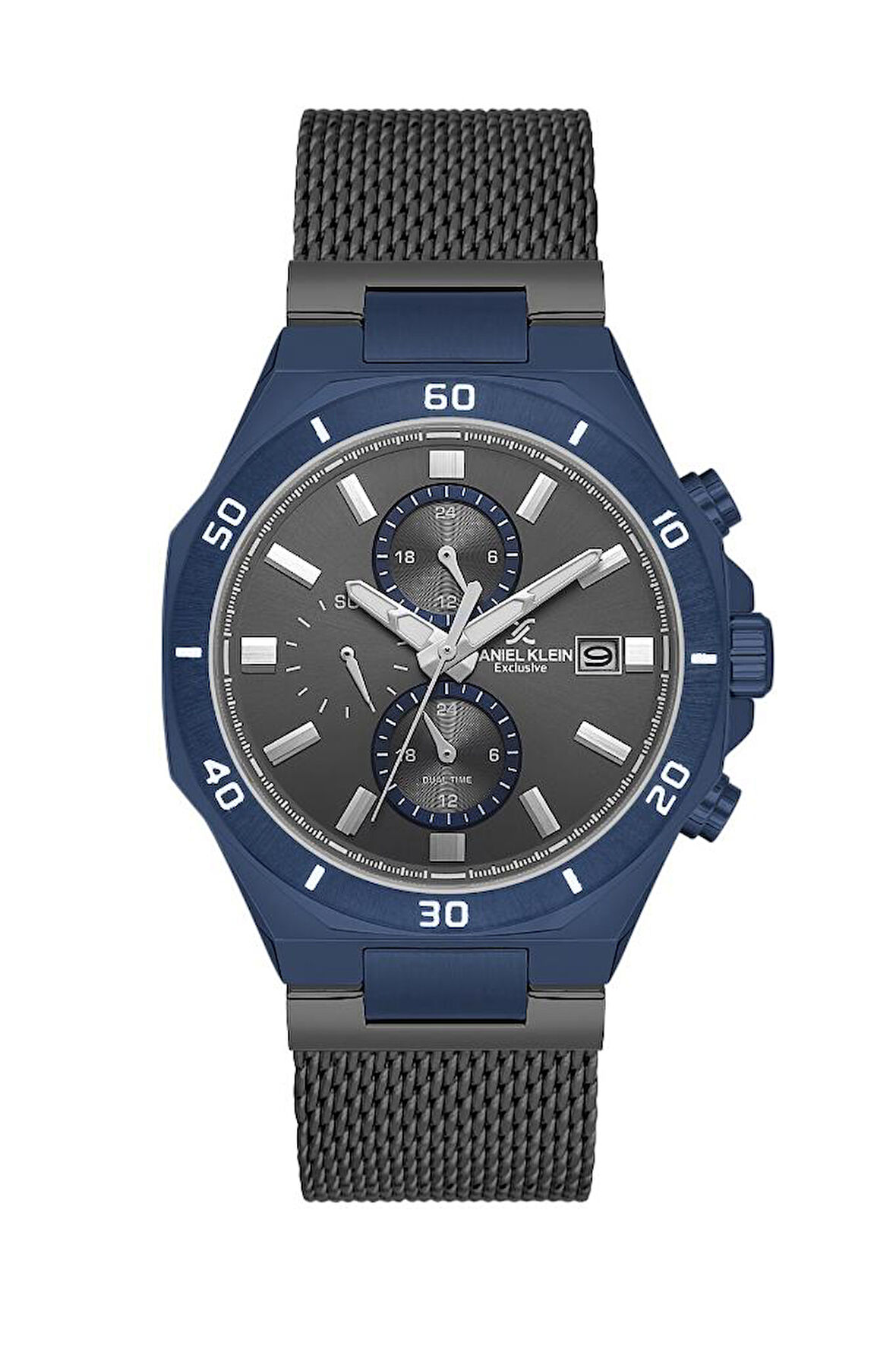 Daniel Klein DKE.1.10884-6 Exclusive Tüm Fonksiyonları Aktif 3 ATM Suya Dayanıklı Çelik Kaplama Siyah Erkek Kol Saati