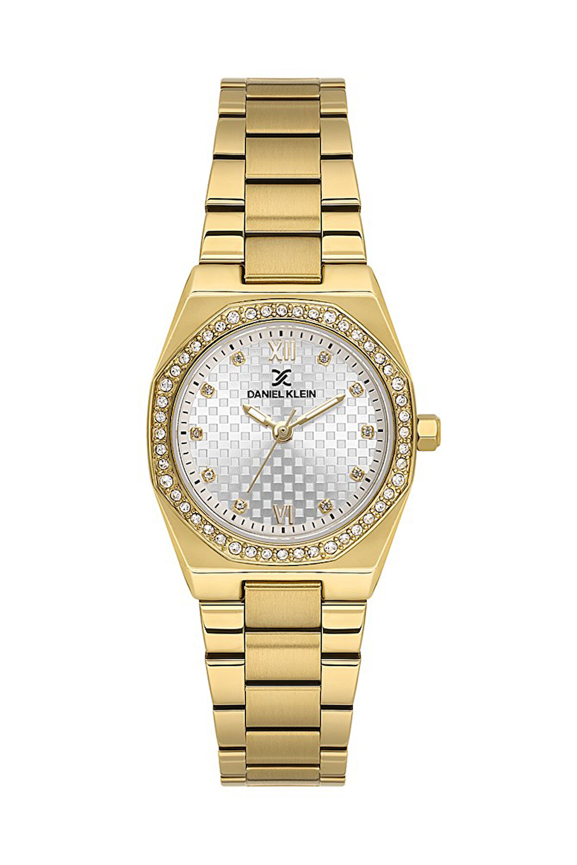 DANIEL KLEIN DK102-DK.1.14099-3 ALTIN KAPLAMA TAŞLI KADIN KOL SAATİ