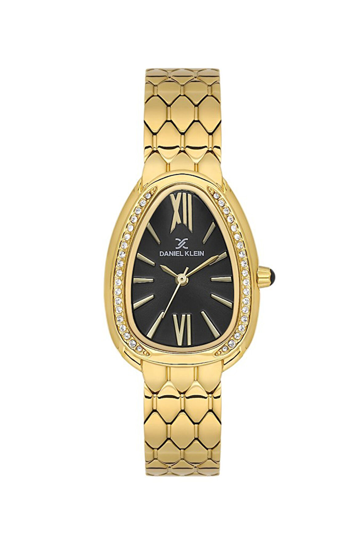 Daniel Klein DK.3.10067-3 Tasarım Kadran Taşlı Tasarım 3 Atm Suya Dayanıklı Altın Renk Kadın Kol Saati