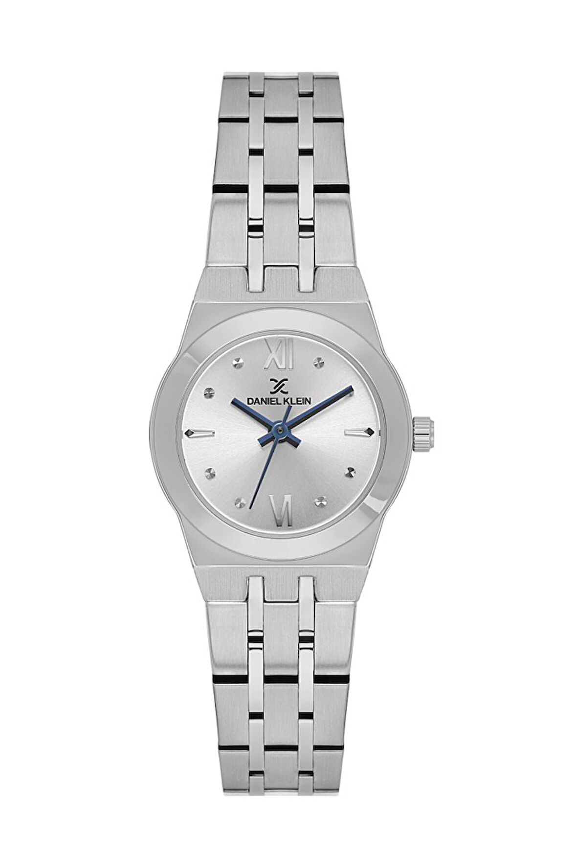 Daniel Klein DK.3.10059-1 Romen Rakamlı Taşlı Tasarım 3 Atm Suya Dayanıklı Metalik Renk Kadın Kol Saati