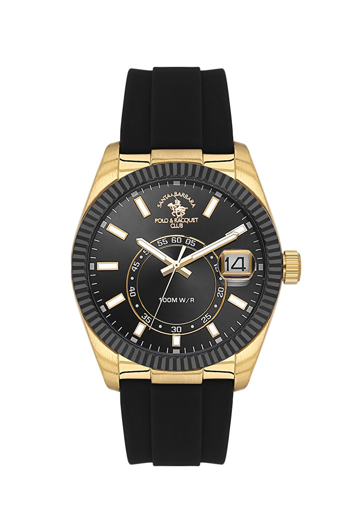 Santa Barbara Polo & Racquet Club Erkek Kol Saati ESSB.B.10669-3, Silikon Kordon, 41 mm Kasa Çapı