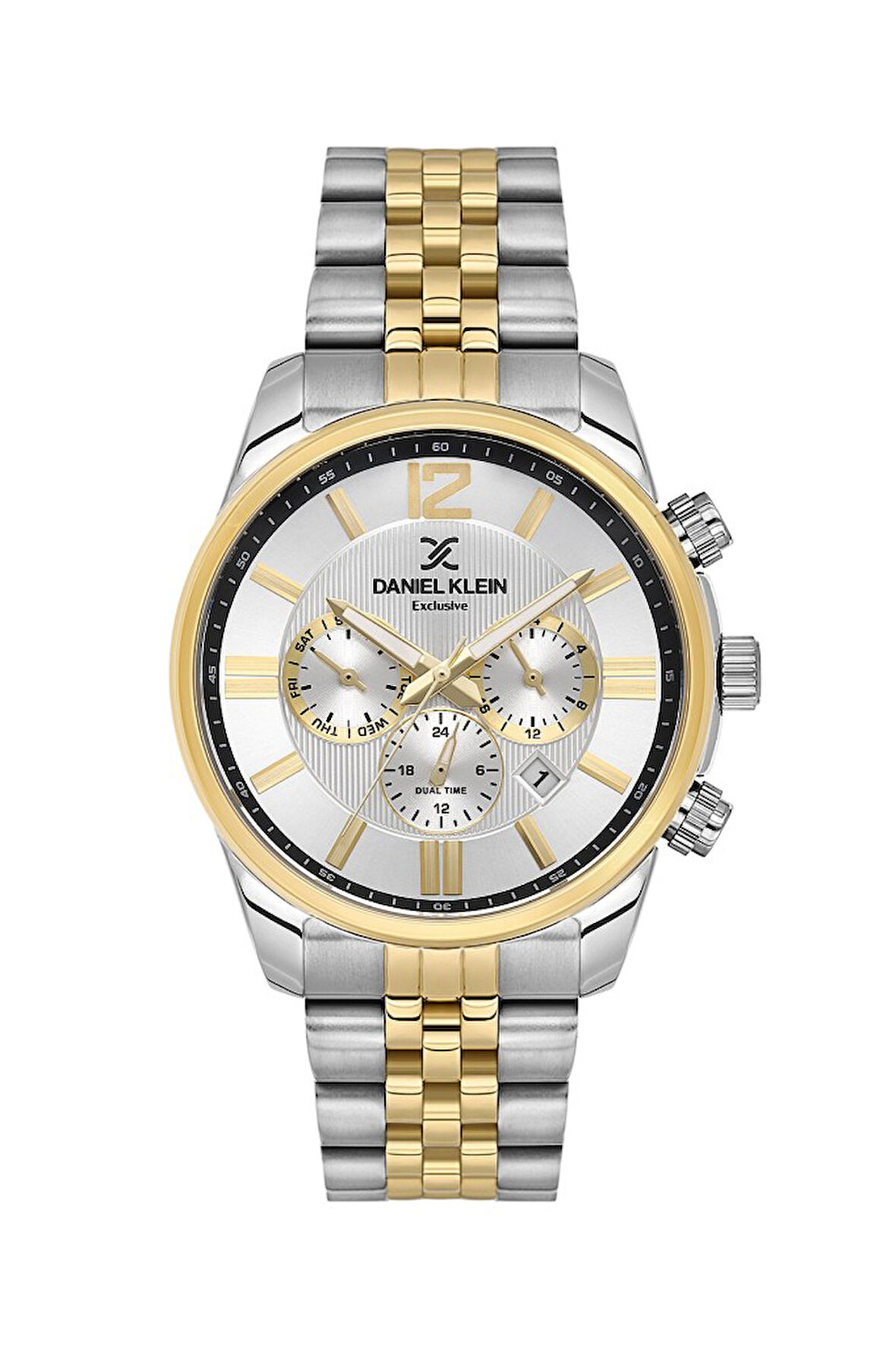 Daniel Klein DK.6.14232-6 Tüm Fonksiyonlar Aktif Metal Kordon Metal Kasa 3 ATM Suya Dayanıklı Metali-Altın Renk Erkek Kol Saati