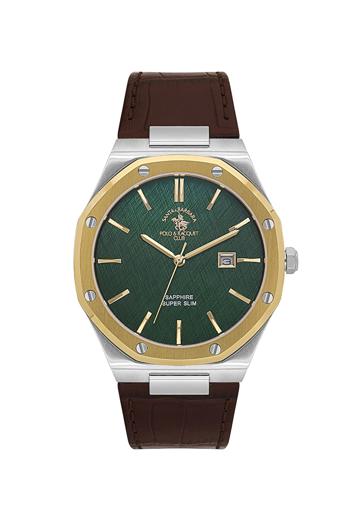 Santa Barbara Polo & Racquet Club Erkek Kol Saati ESSB.B.10672-4, Deri Kordon, 41 mm Kasa Çapı