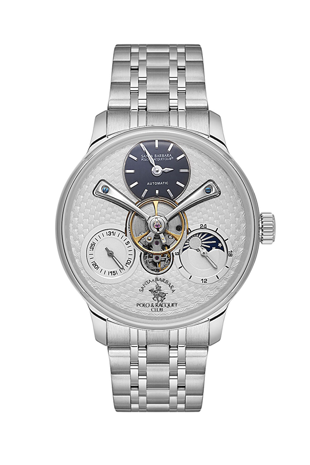 Santa Barbara Polo & Racquet Club Erkek Kol Saati ESSB.B.10677-1, Metal Kordon, 44 mm Kasa Çapı
