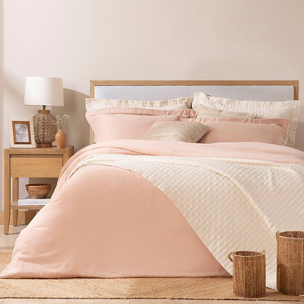 Sofia Ekstra Çift Kişilik Nevresim Seti 230x220 cm KOYU SOMON