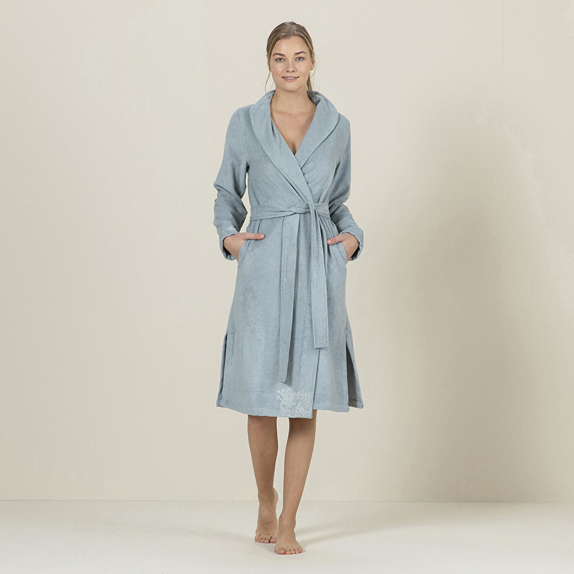 Debby Kadın Bornoz Aqua