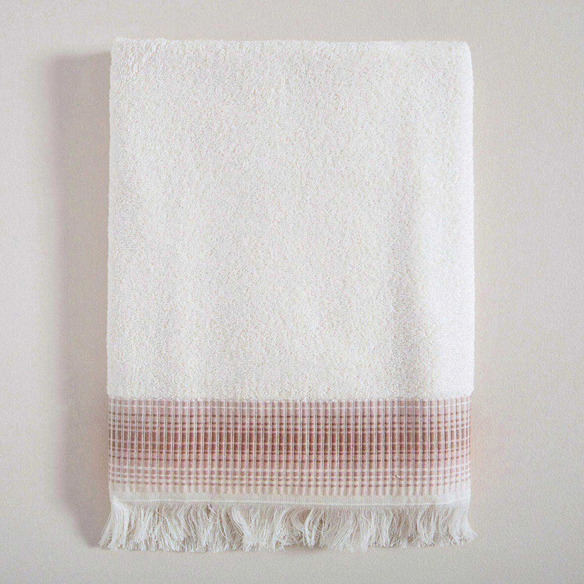 Endi Banyo Havlusu  70x140 cm Ekru/Bej