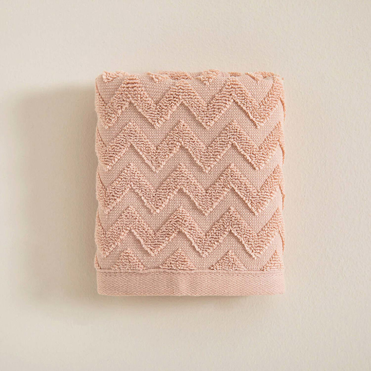 Zigzag El Havlusu 30x40 cm EKRU/KOYU SOMON