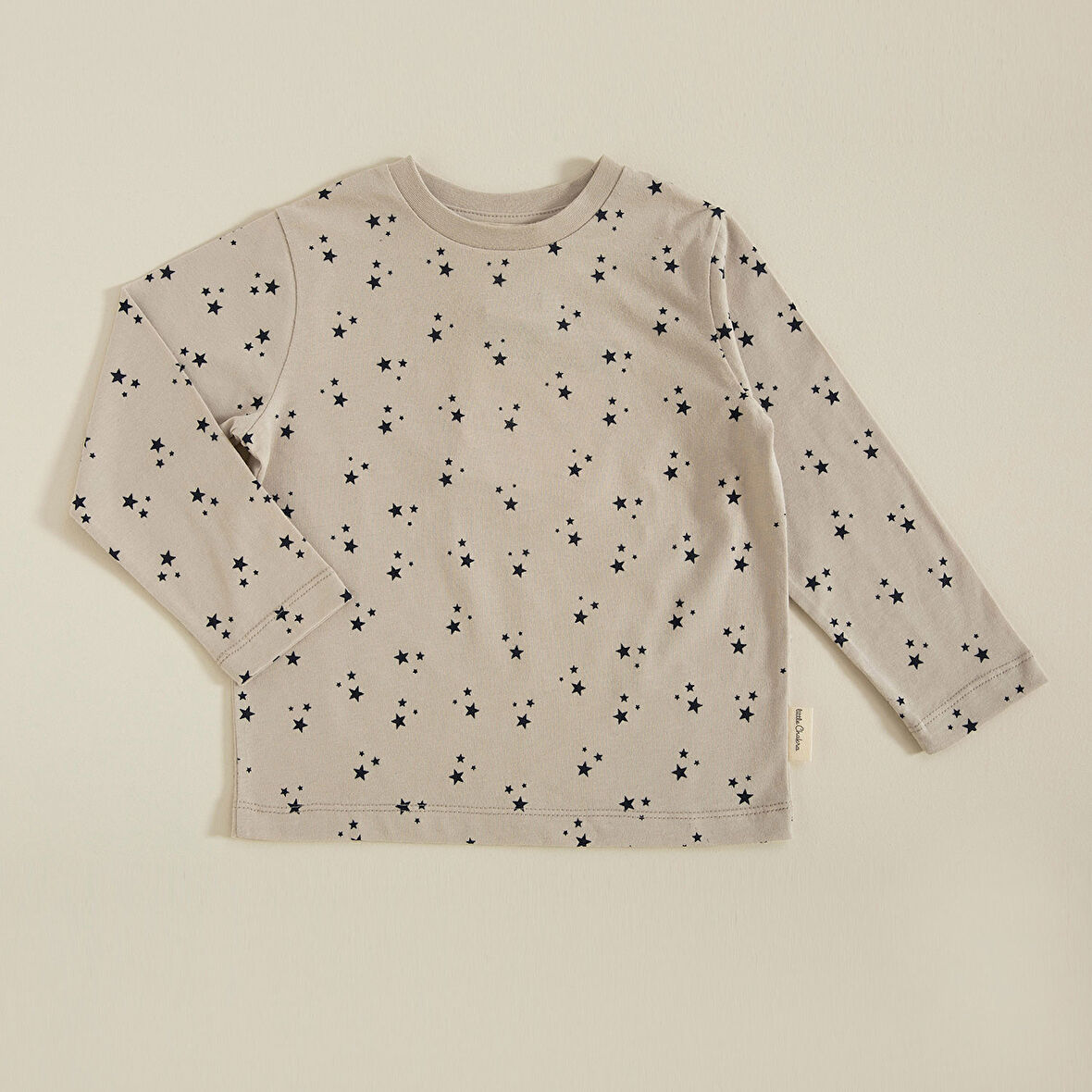 Party Baskılı Tshirt Bej