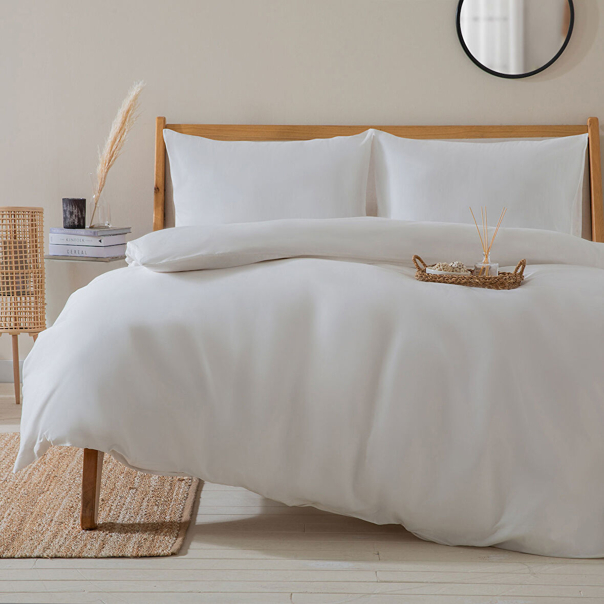 Alana Nevresim Seti King Size 230x220 cm Ekru