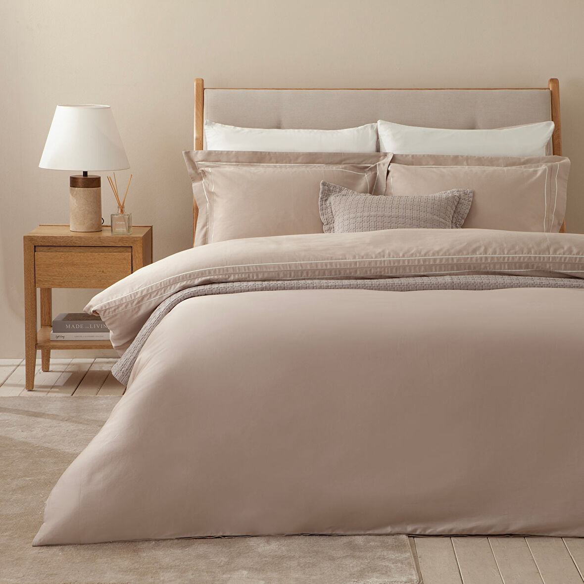 Earna Nevresim Seti 230x220 cm Taş