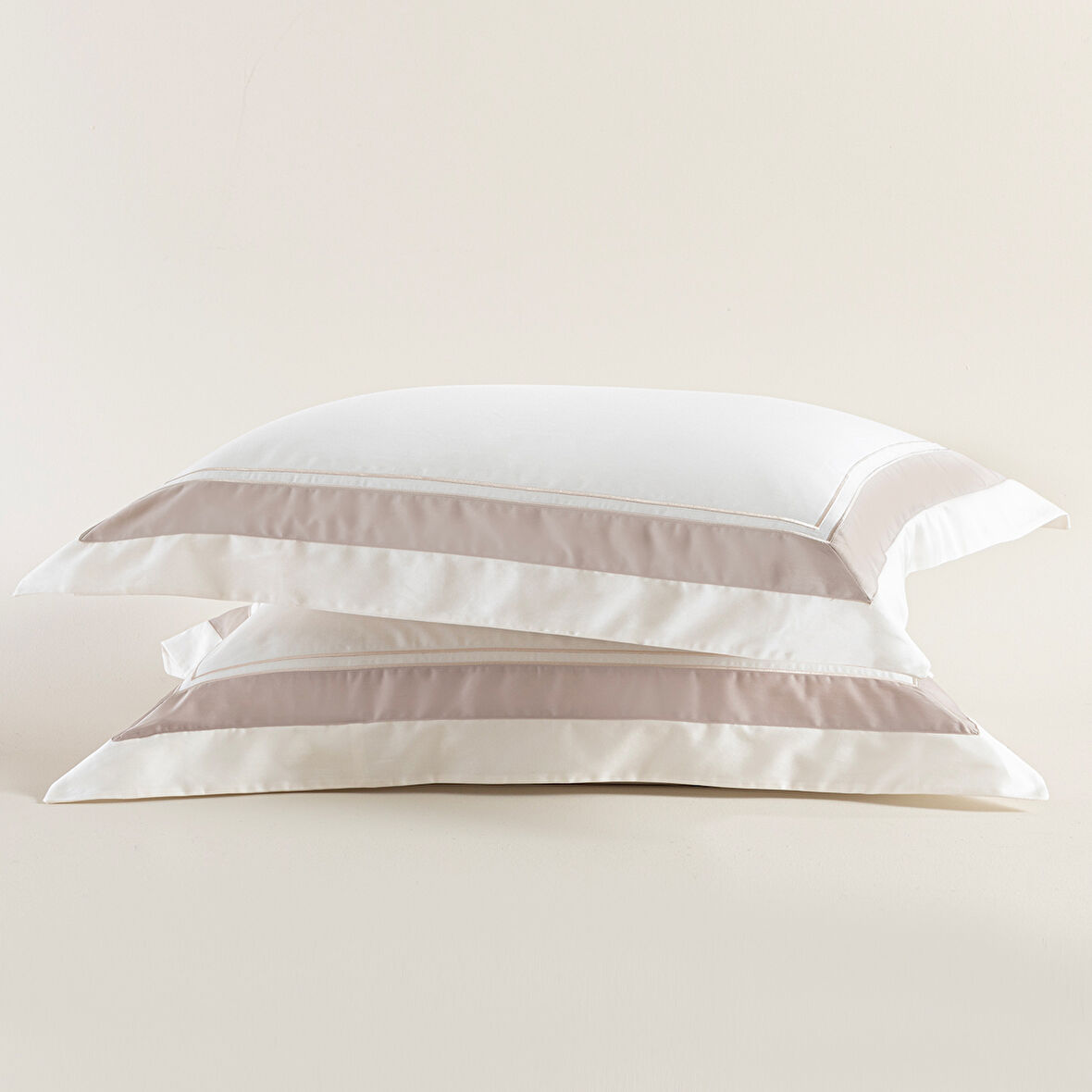 Adda Yastık Kılıfı 50x70 cm Ekru/Taş