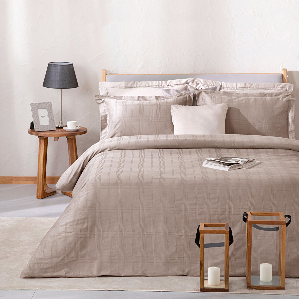 Saule Nevresim Seti 230x220 cm Taş