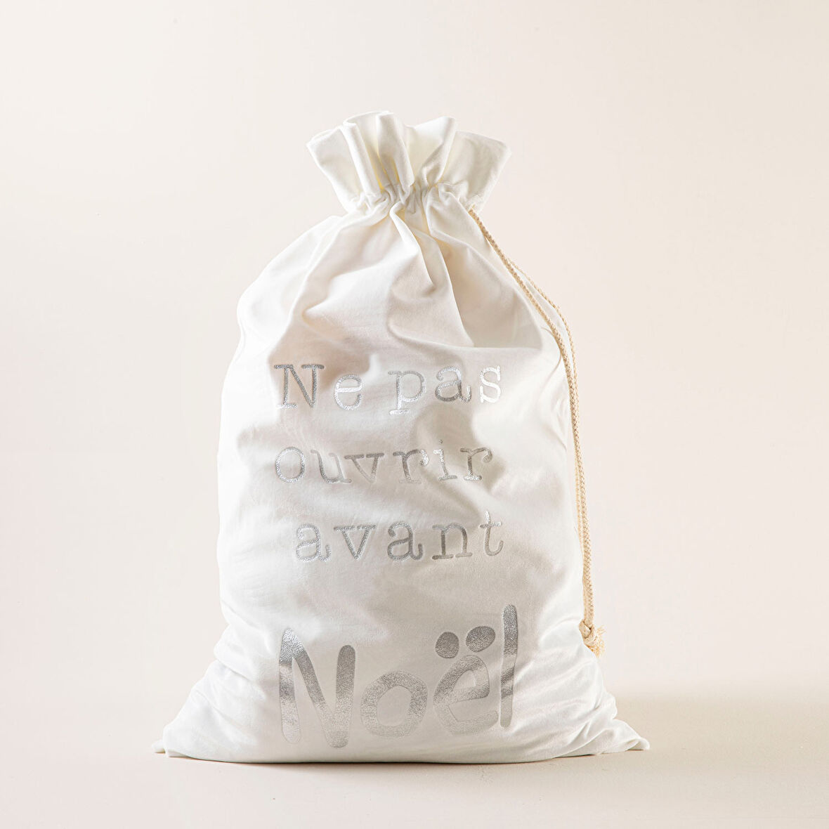 Maro Dekoratif Kese L Beyaz/Gümüş