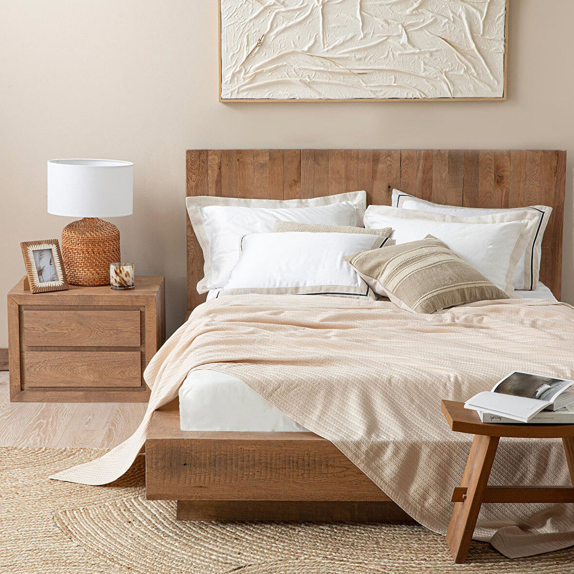 Palmita Pike Tek Kişilik 160x220 cm Bej