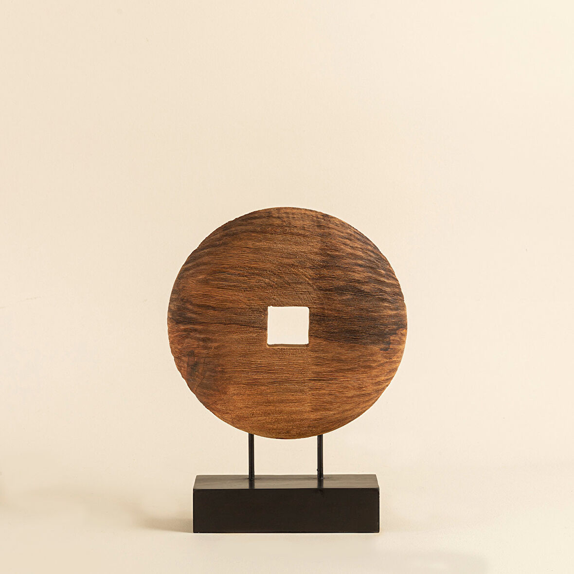 Tenggara Standlı Dekoratif Obje 44 Cm Natural