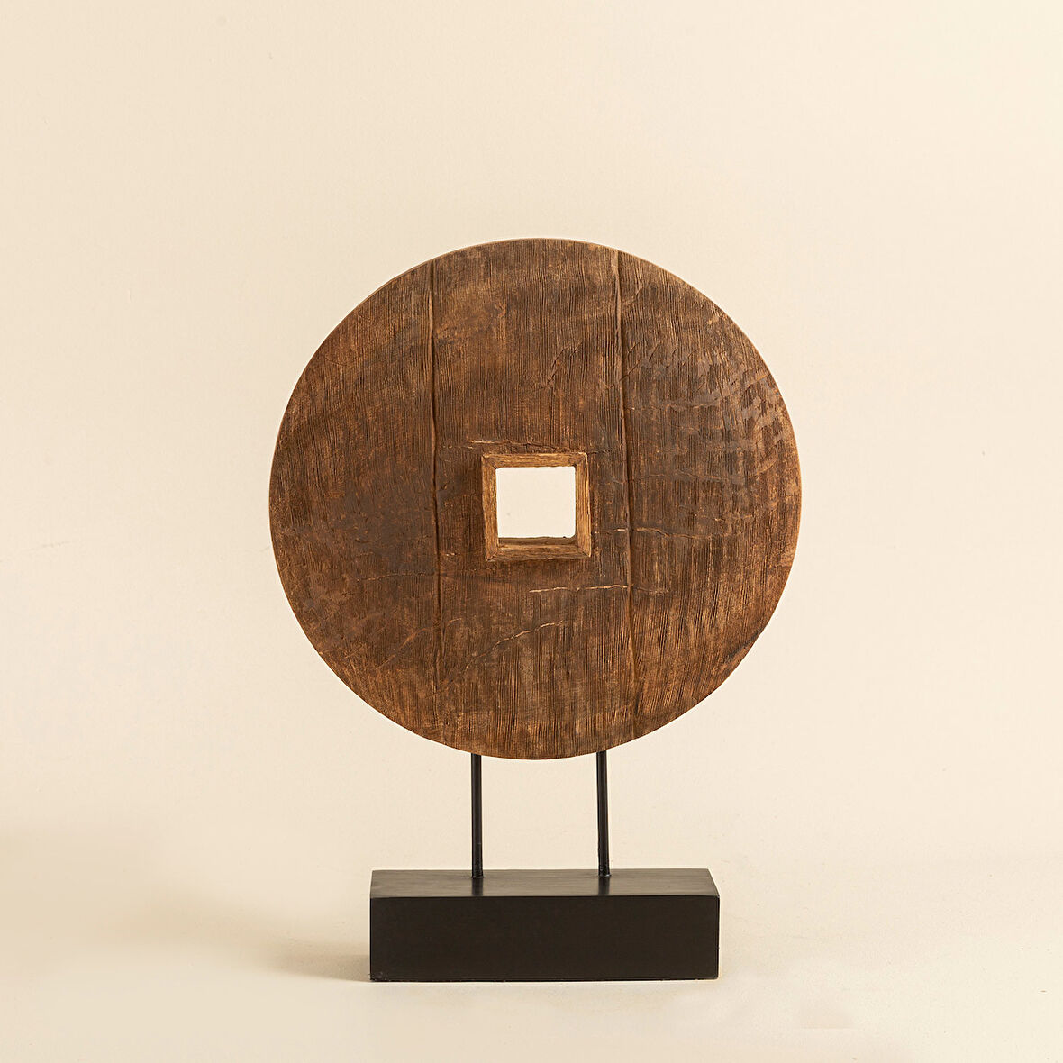 Tenggara Standlı Dekoratif Obje 54 Cm Natural