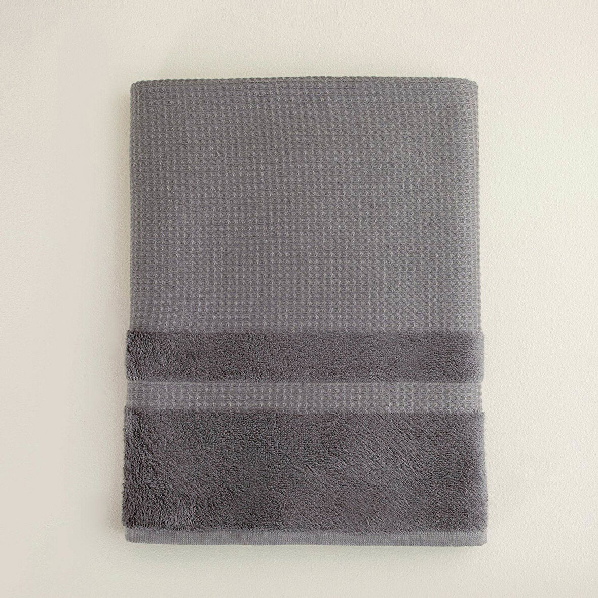 Astel Banyo Havlusu 85x150 cm Koyu Gri