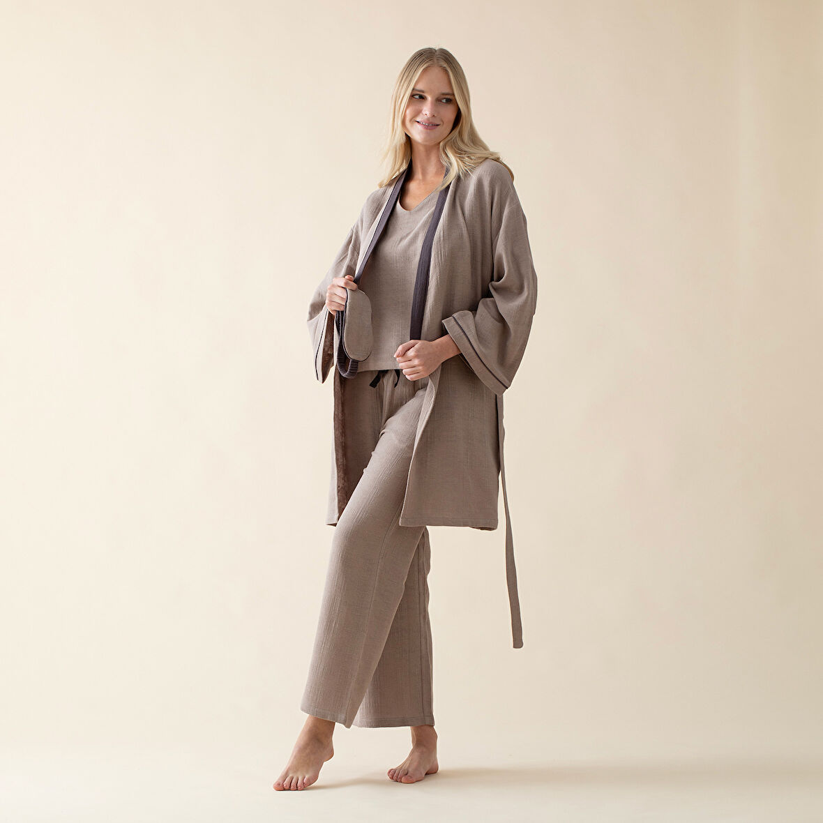 Platano Kadın Sabahlık Kahve