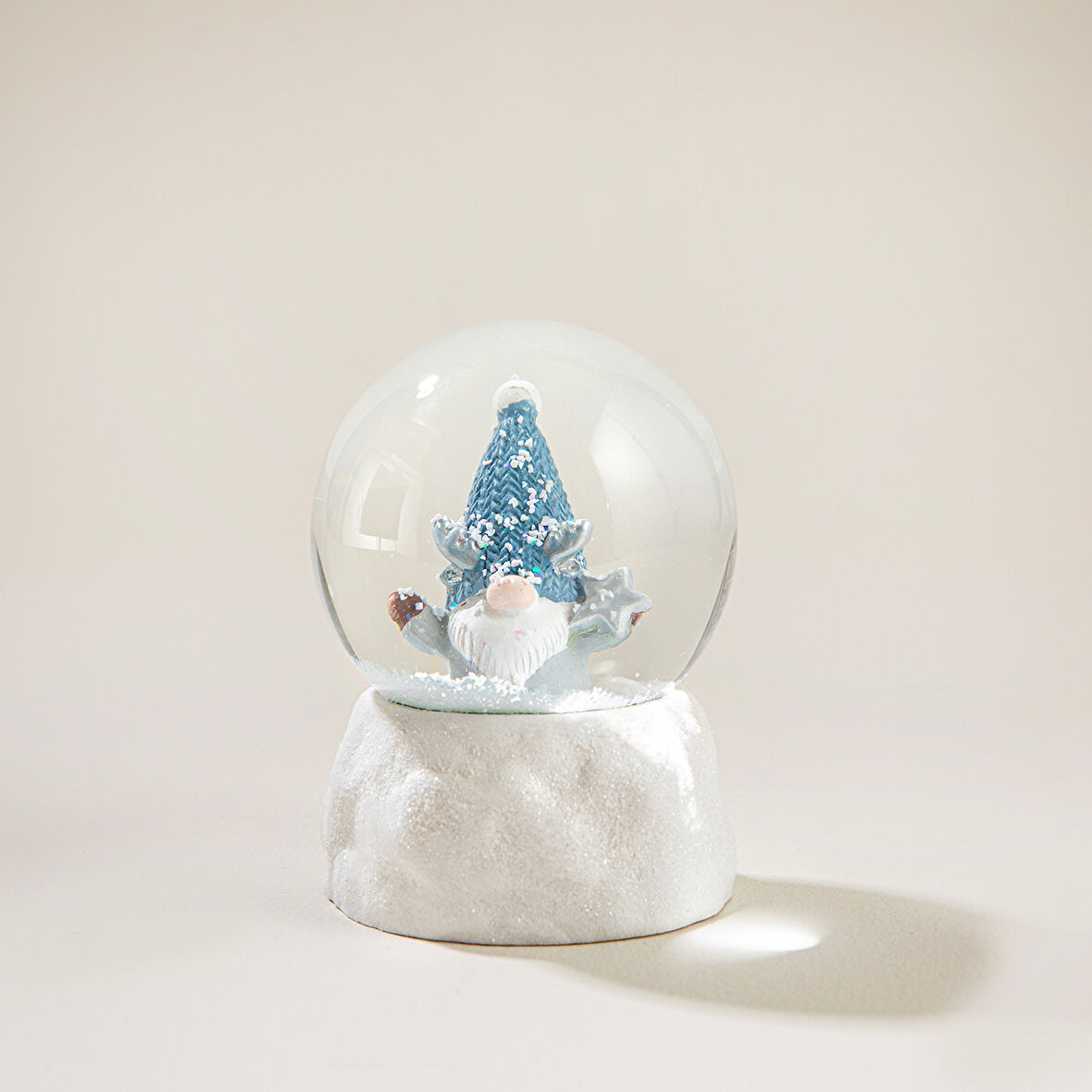 Peci Kar Küresi Mavi/Beyaz