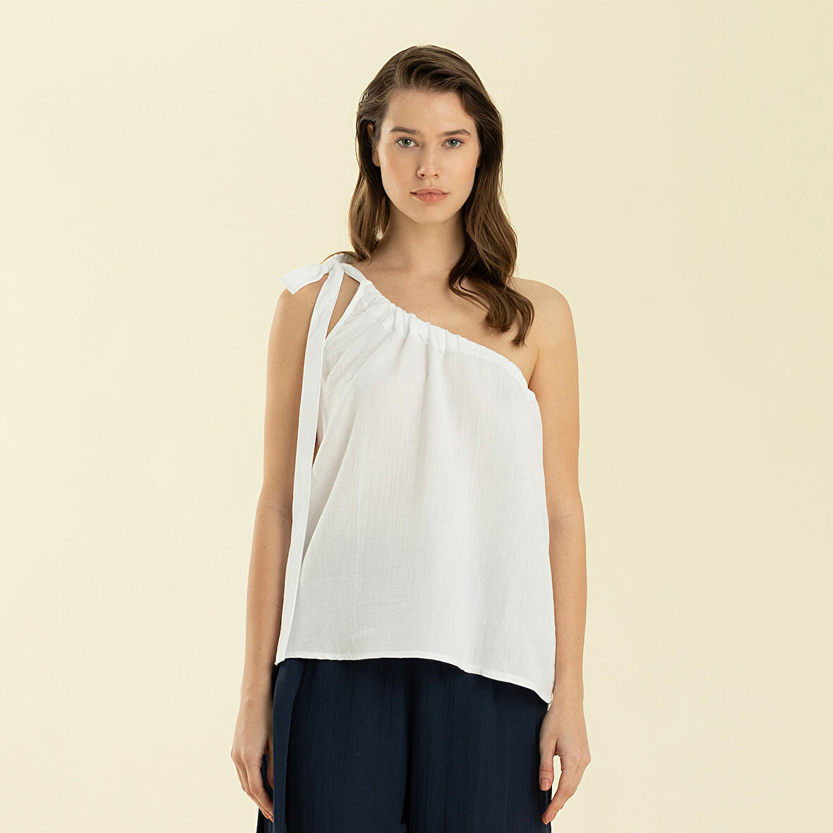 Volumınoso Top Beyaz