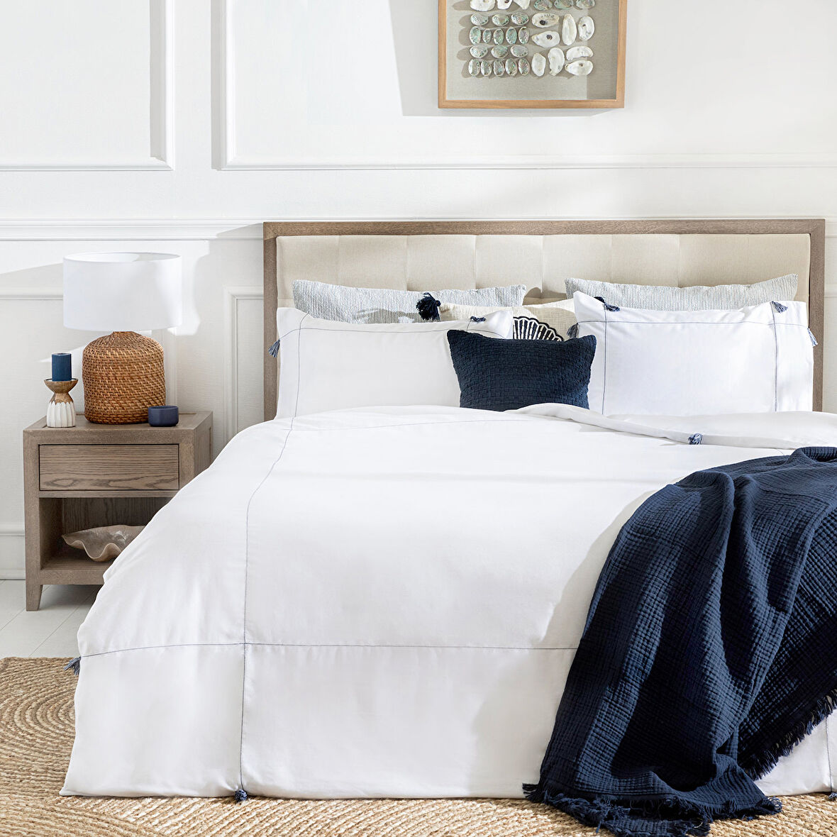 Lunha Nevresım Seti Double Beyaz