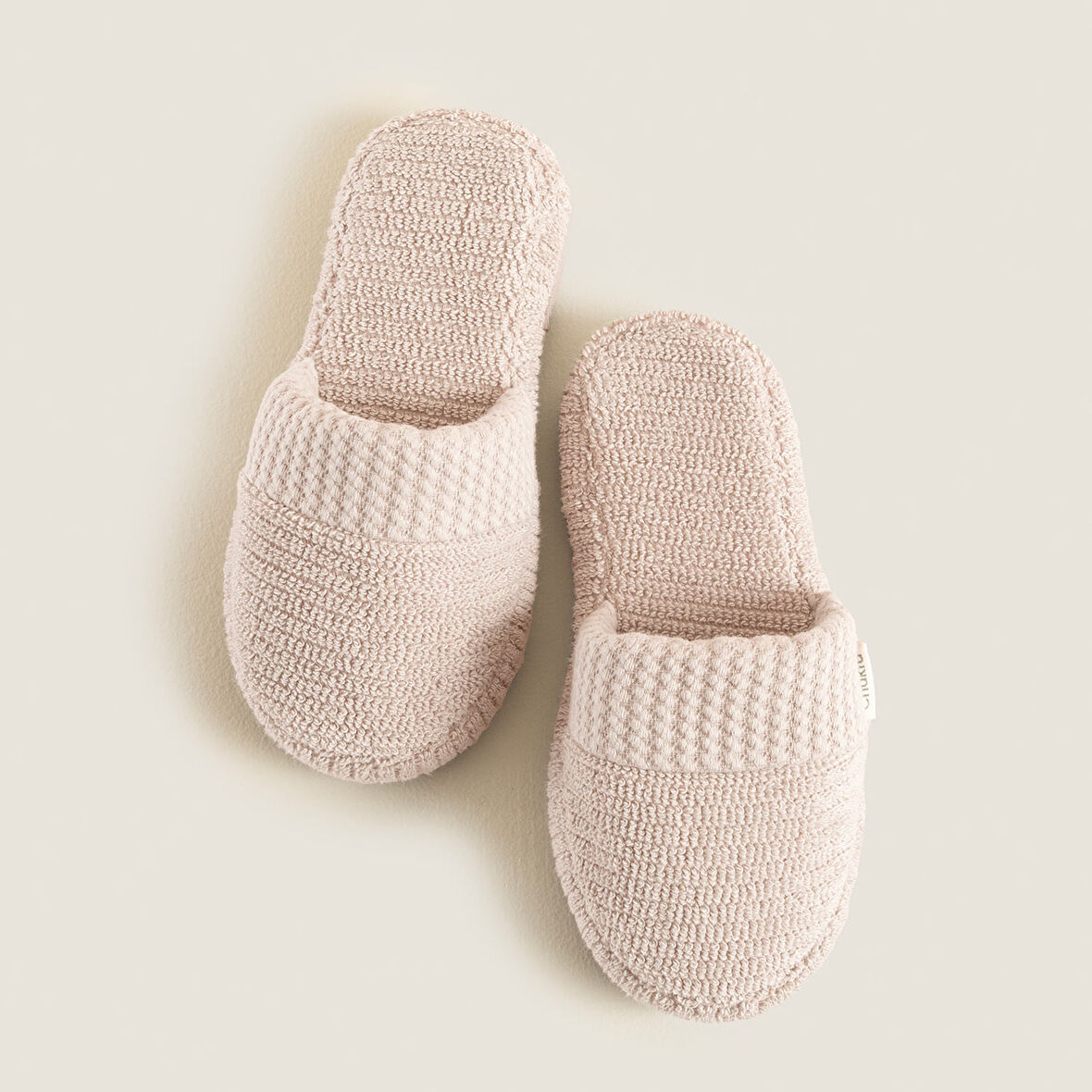 Eva Cotton Unısex Terlik Pudra