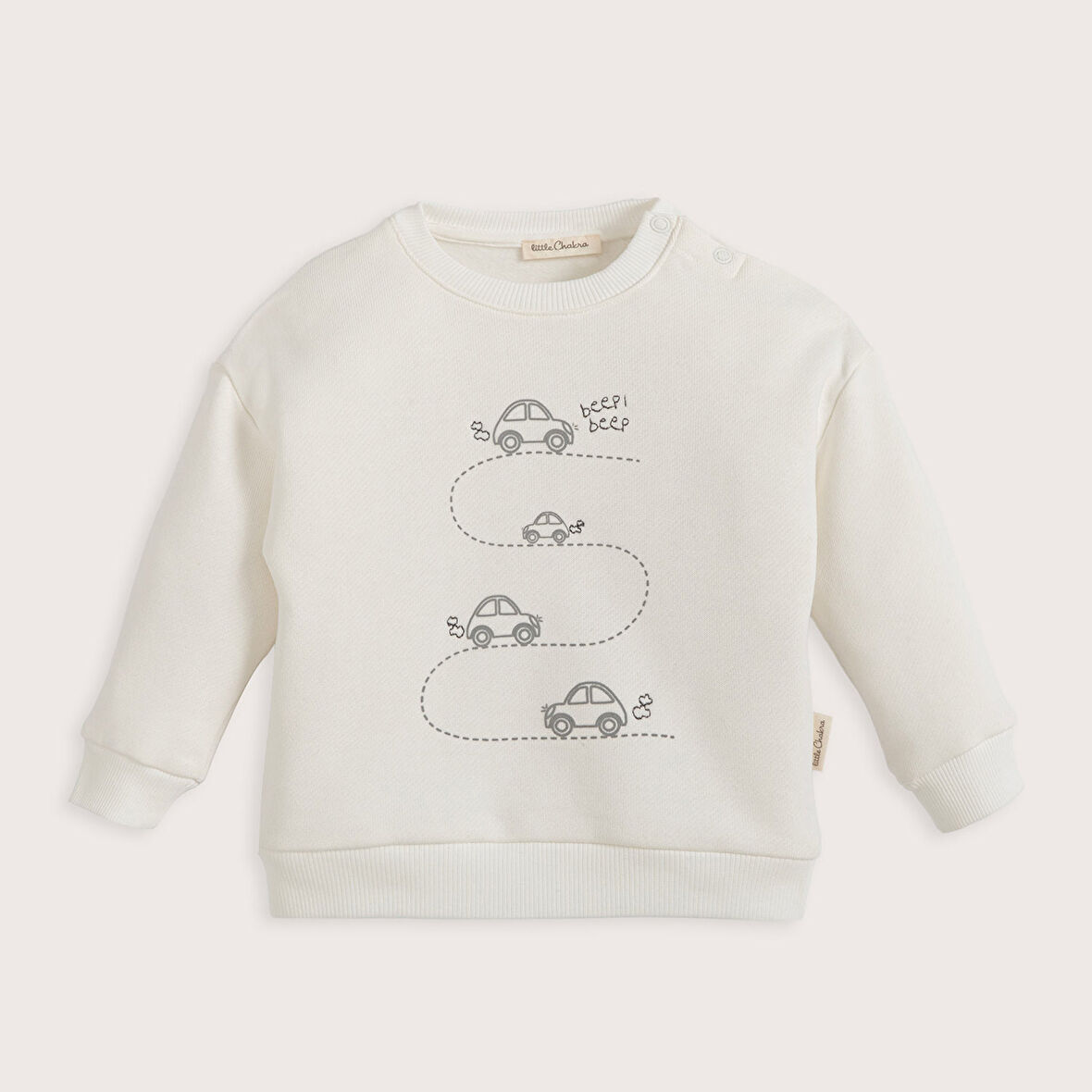 Little Driver Sweatshirt Ekru
