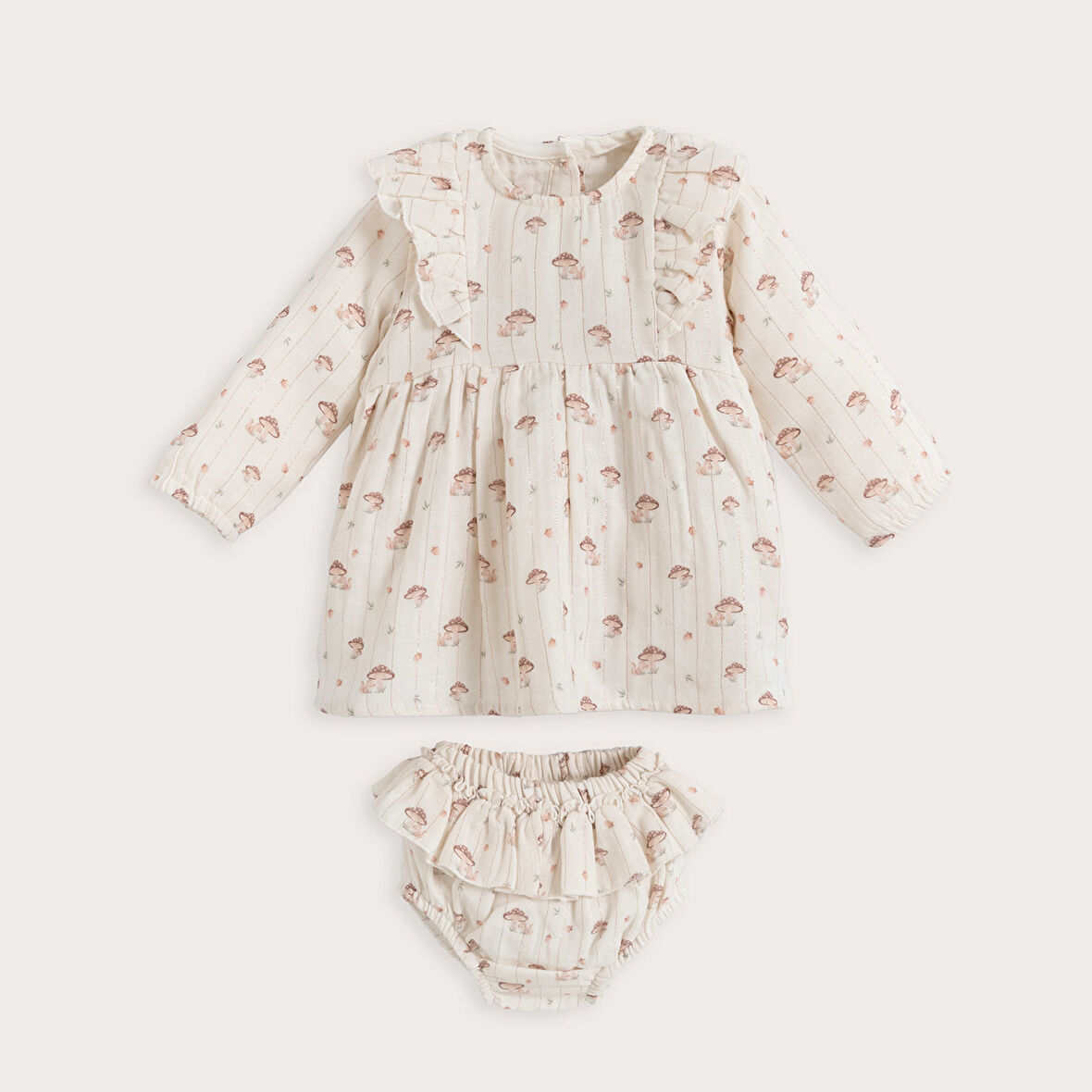 Woodland Elbise Külot Set Ekru