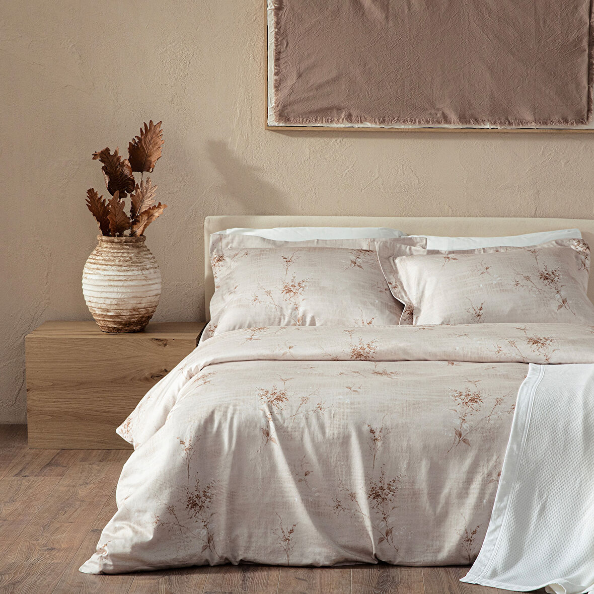 Fıorella Nevresim Seti 200x220 Cm Bej