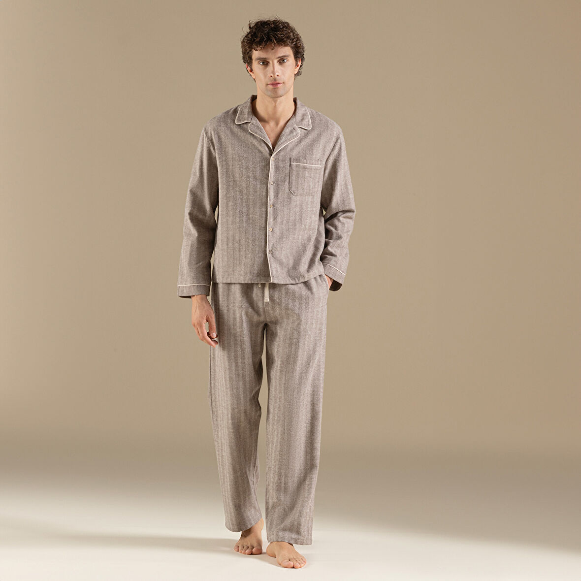 Ranel Pijama Takımı Kahve