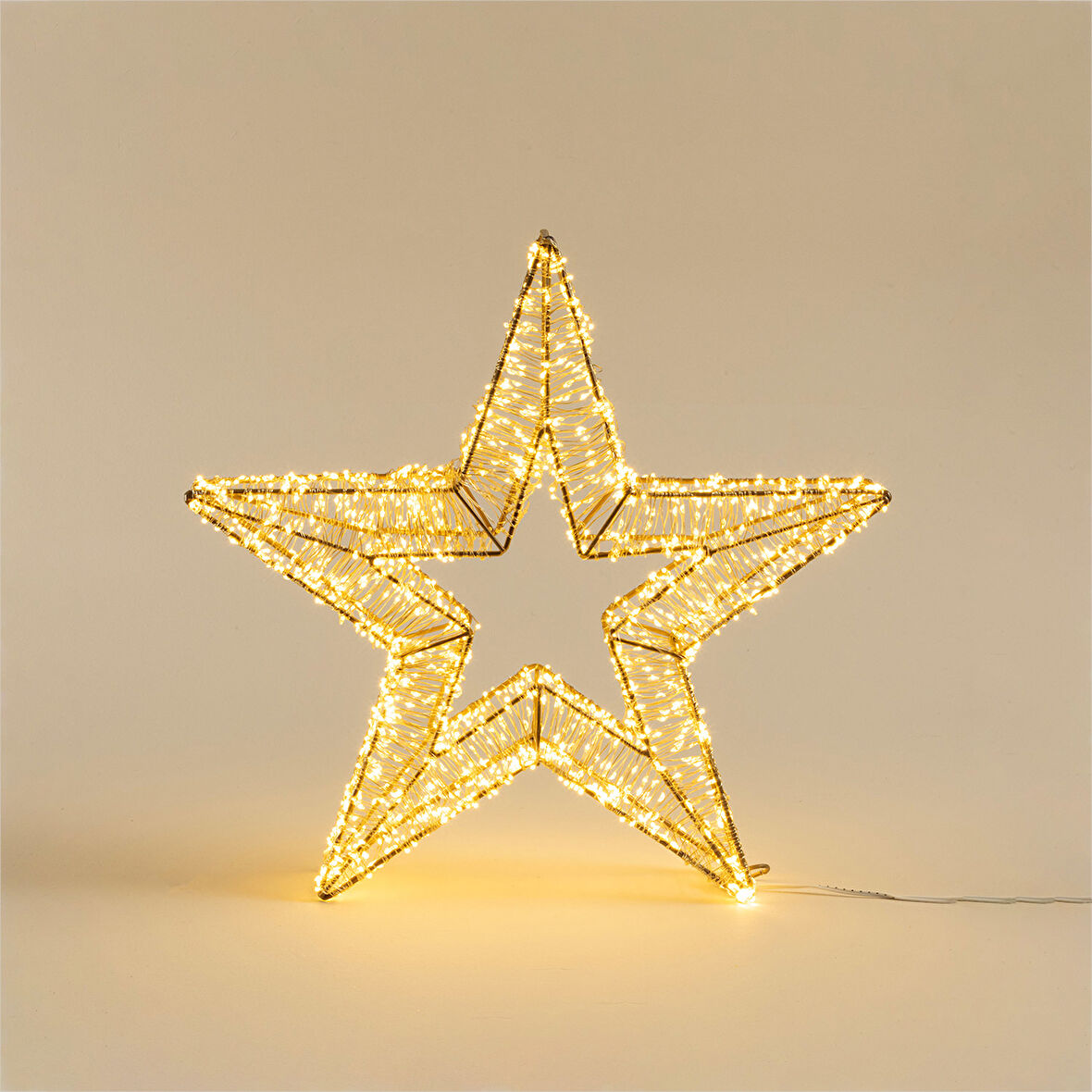 Rita Led Işıklı Yılbaşı Dekoru 50 cm Altın