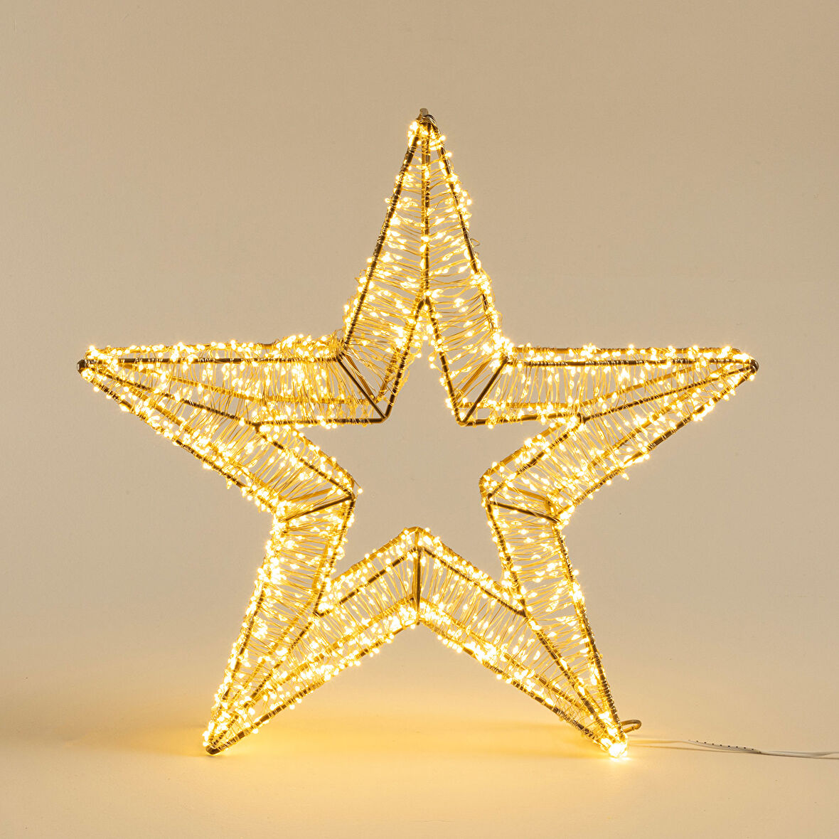 Rita Led Işıklı Yılbaşı Dekoru 110 cm Altın