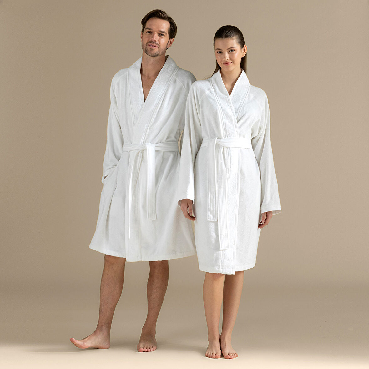 Moreno Unısex Bornoz Beyaz