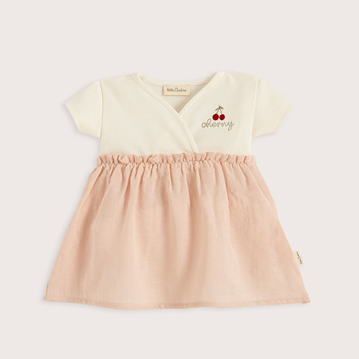 Cherry Boom Elbise Vanilya/Pembe