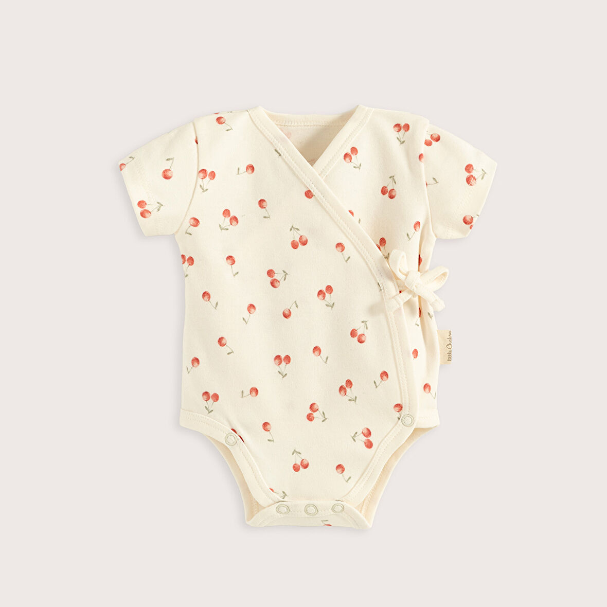 Cherry Boom Kruvaze Baskılı Body Vanilya