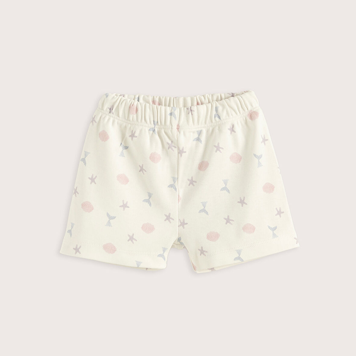 Magıc Sea Baskılı Şort Ekru/Baskılı