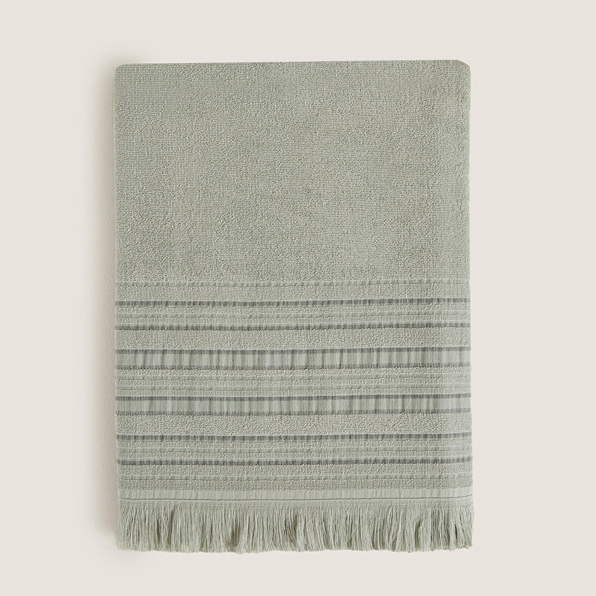 Derin Banyo Havlusu 100x150cm DUMAN YEŞİL/YUMUŞAK SARI