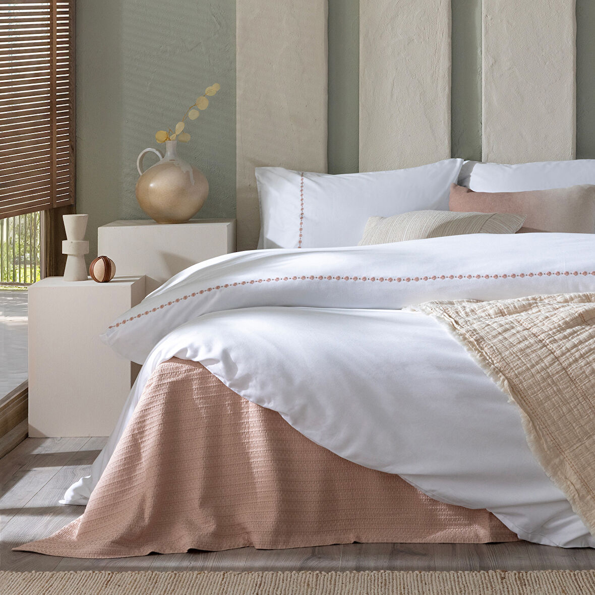 Florissa Nevresim Seti 260x220 Cm Beyaz