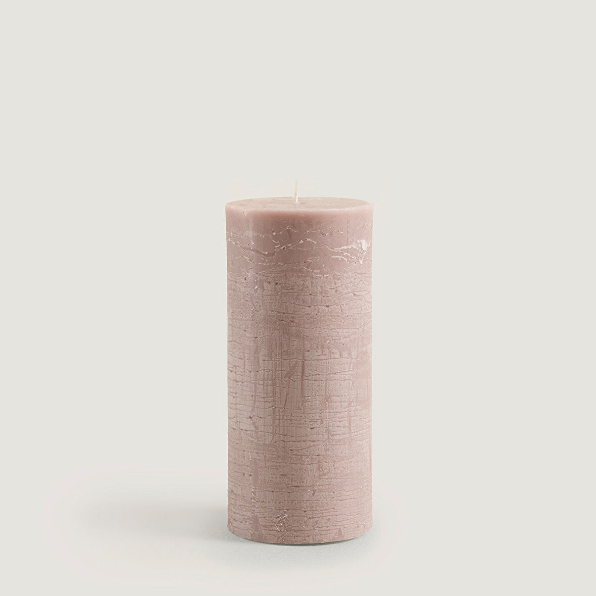 Glacier Sütun Mum 7X14  Gül Rose