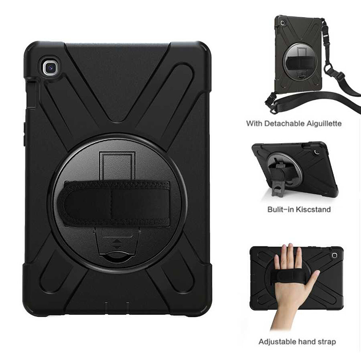 Galaxy T720 Tab S5E ​ALT Defender Tablet Silikon - Siyah