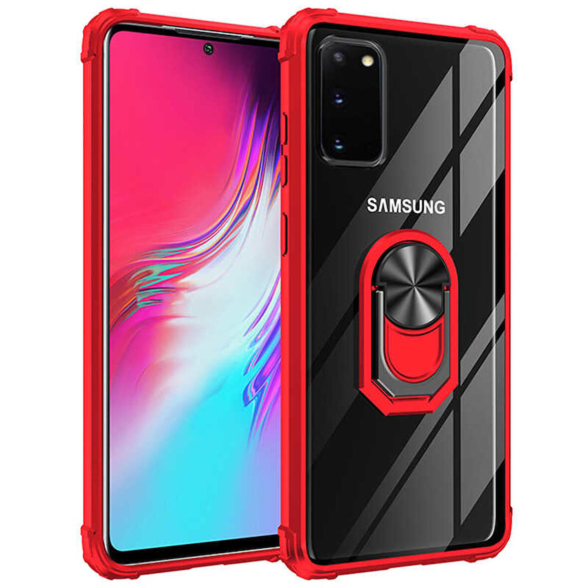Galaxy S20 Uyumlu Zore Mola Kapak-Kırmızı